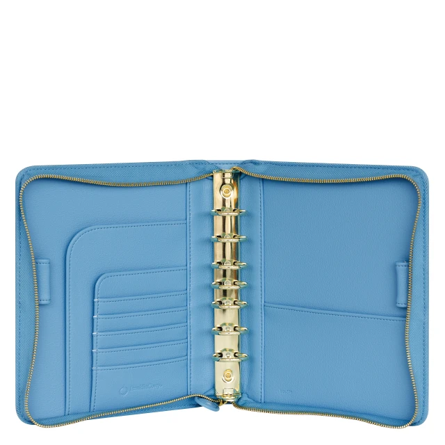 Thalia Simulated Leather Zipper Binder