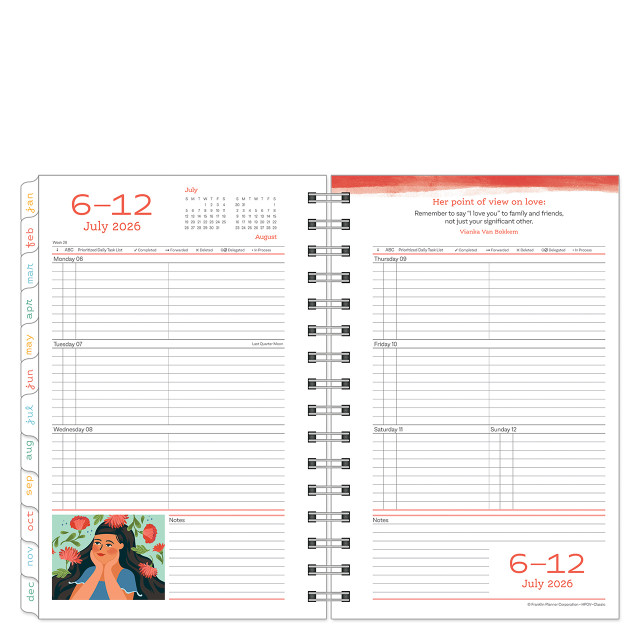 Her Point of View Weekly Wire-bound Planner