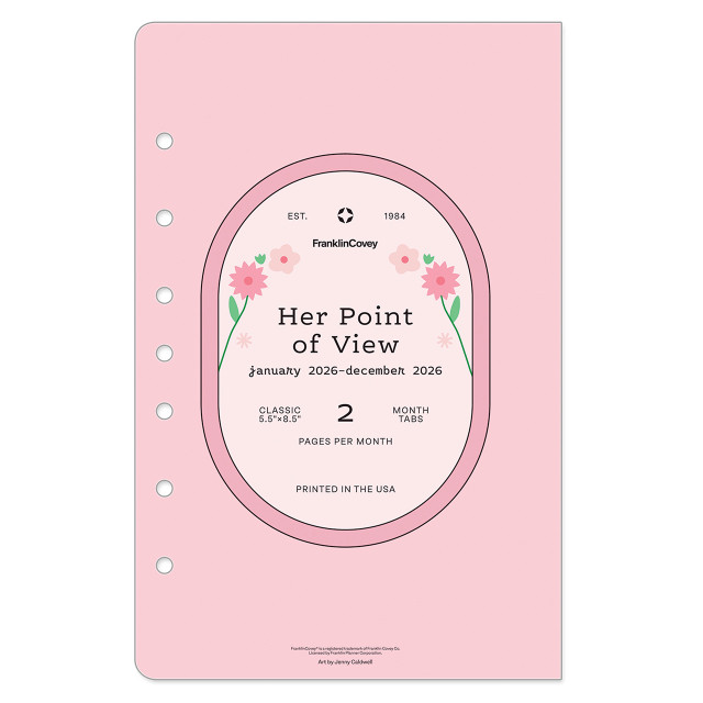 Her Point of View Two-Page Monthly Calendar Tabs