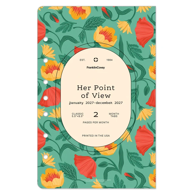 Her Point of View Two-Page Monthly Calendar Tabs