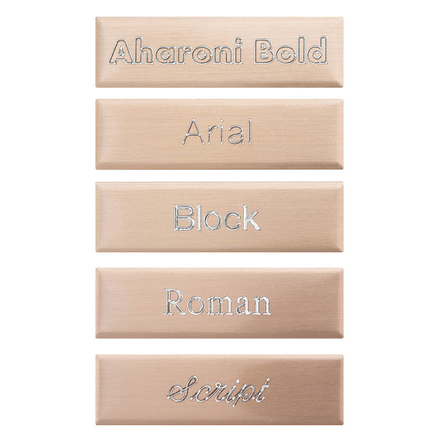 Rose Gold Nameplate