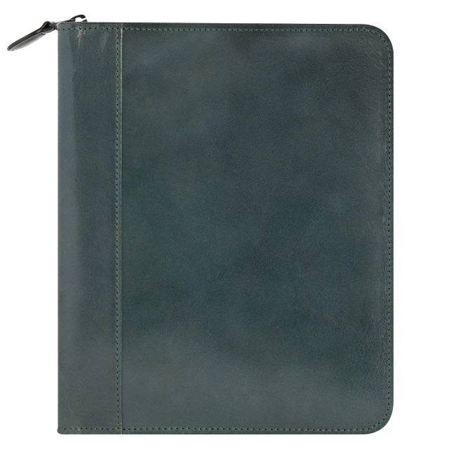 Carter Leather Zipper Binder