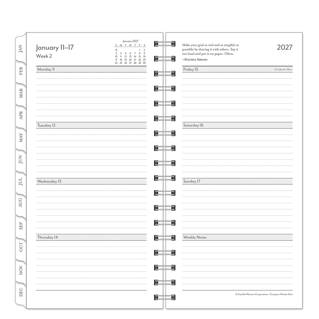 Compass Weekly Wire-bound Planner