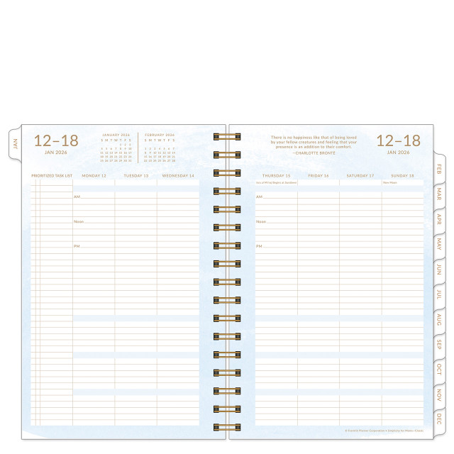 Simplicity for Moms Weekly Wire-bound Planner