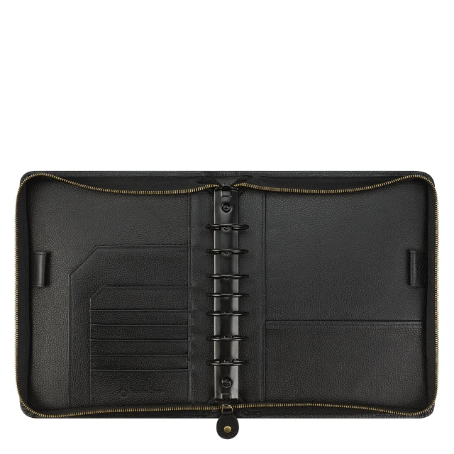 Tyler Leather Zipper Binder