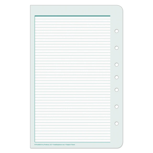 Original Lined Pages
