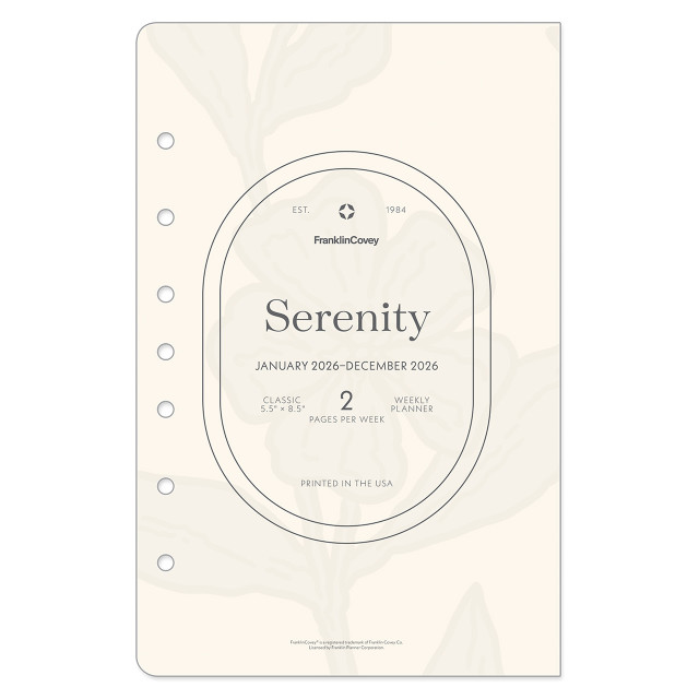 Serenity Weekly Ring-bound Planner