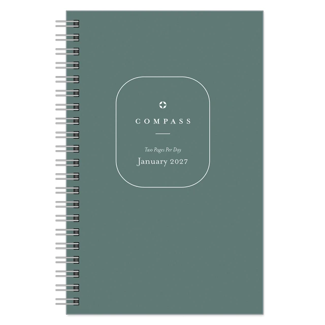 Compass Two Page Per Day Wire-bound Planner
