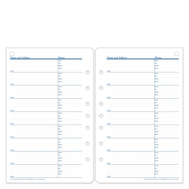 Address-Phone Pages
