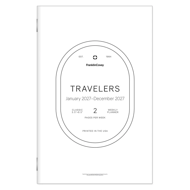 Travelers Weekly Planner