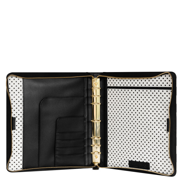 Miranda Simulated Leather Zipper Binder