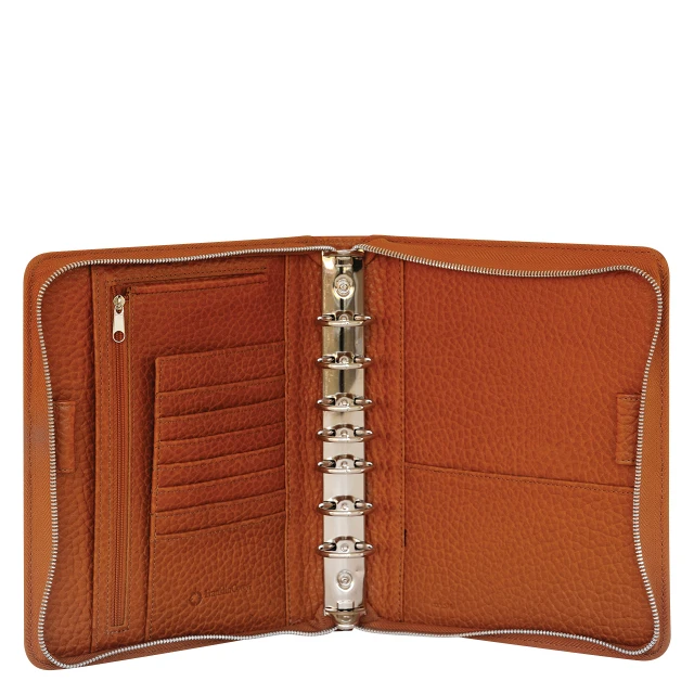 Alex Leather Zipper Binder