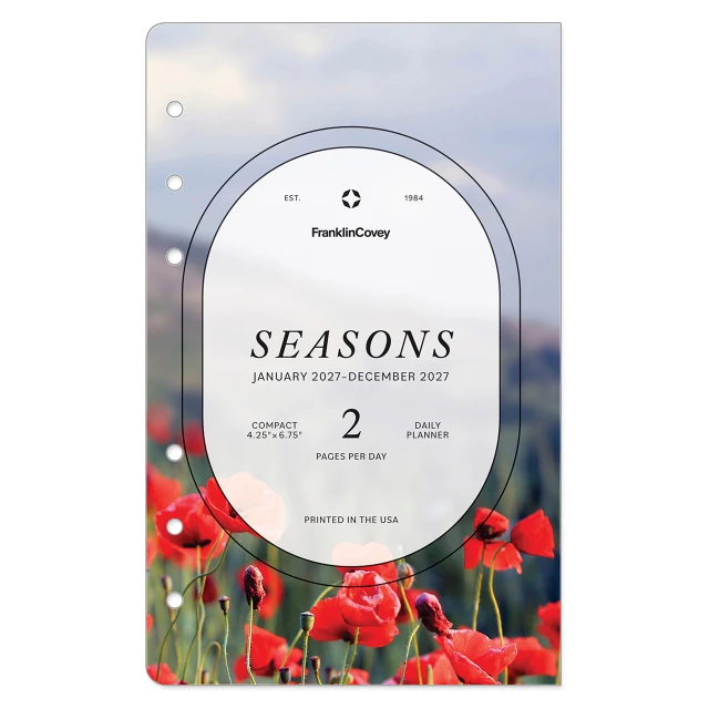 Seasons Two Page Per Day Ring-bound Planner