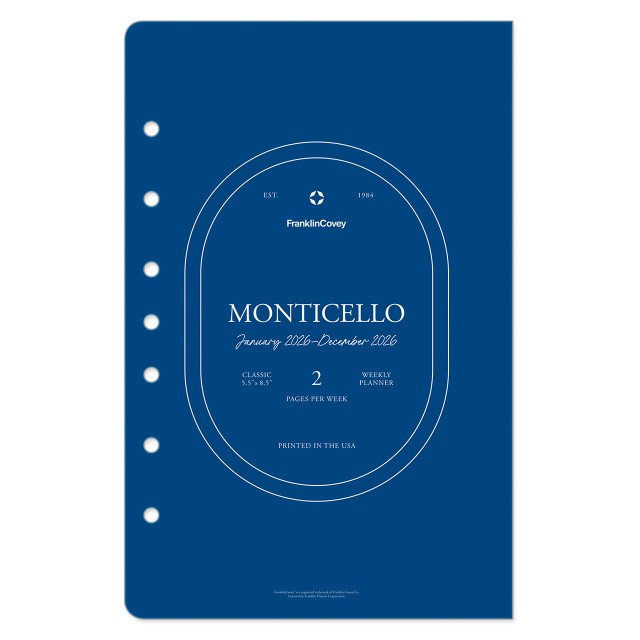 Monticello Weekly Ring-bound Planner
