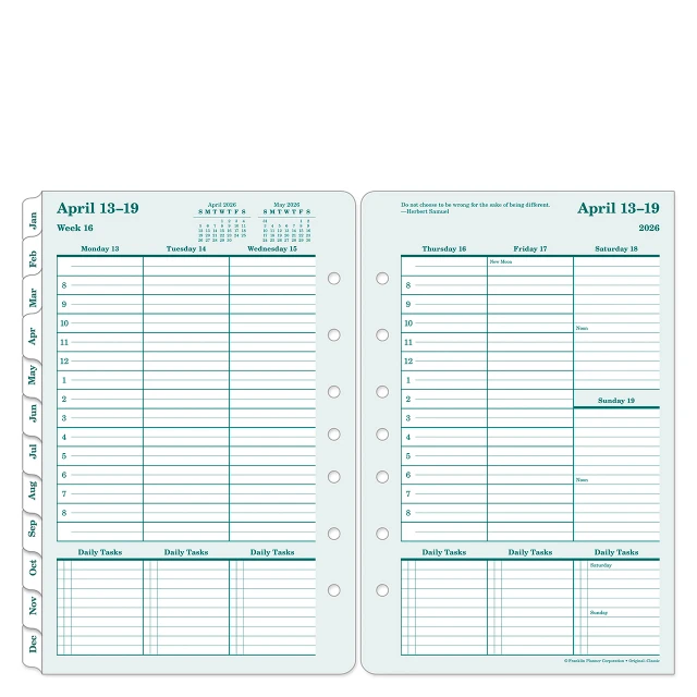 Original Weekly Ring-bound Planner