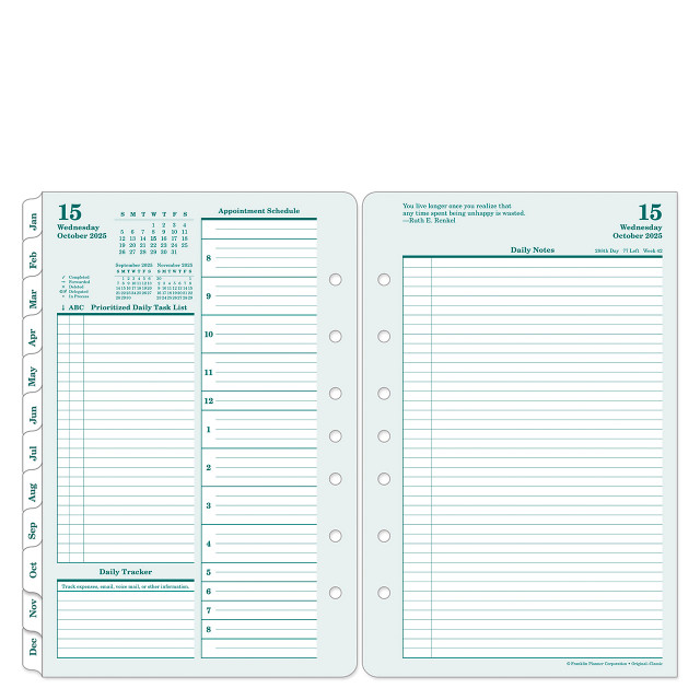 Original Two Page Per Day Ring-bound Planner