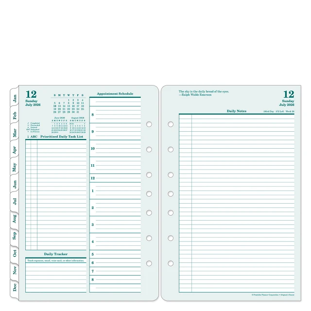 Original Two Page Per Day Ring-bound Planner