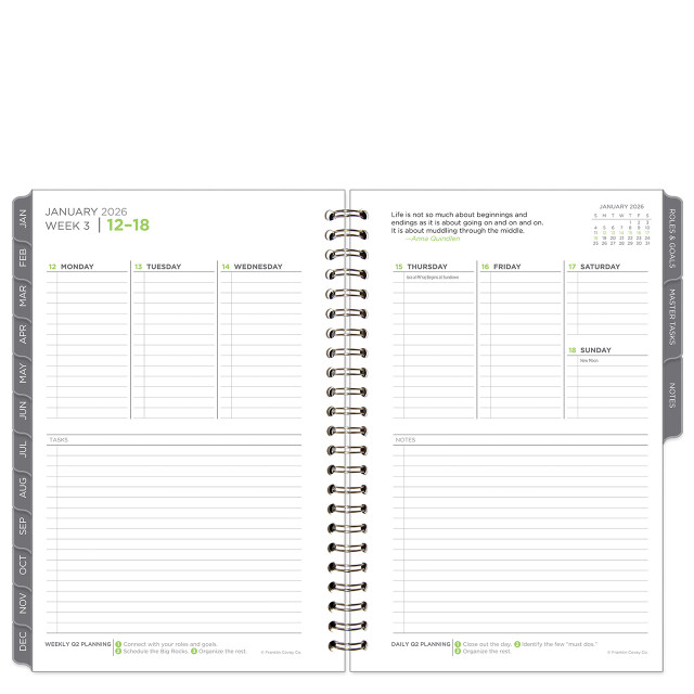 The 5 Choices Weekly Wire-bound Planner