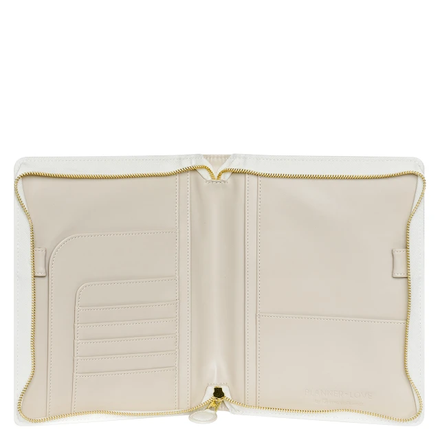 Elegant Daydream Planner Love Simulated Leather Zipper Wire-bound Cover
