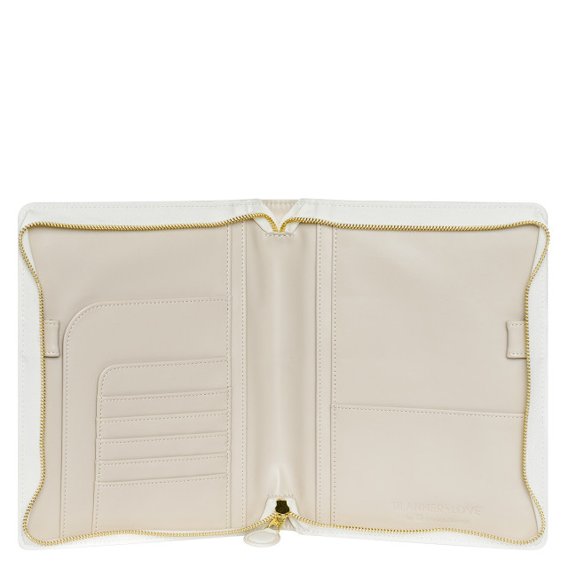 Elegant Daydream Planner Love Simulated Leather Zipper Wire-bound Cover