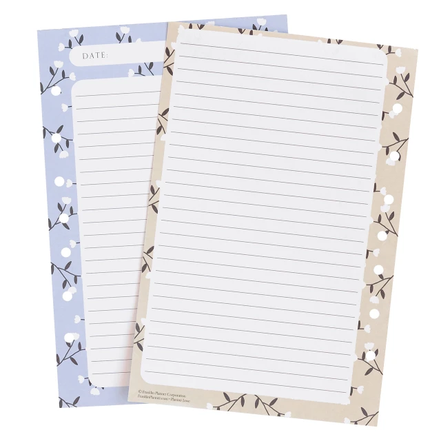 Folklore Blooms Planner Love Lined Notepad