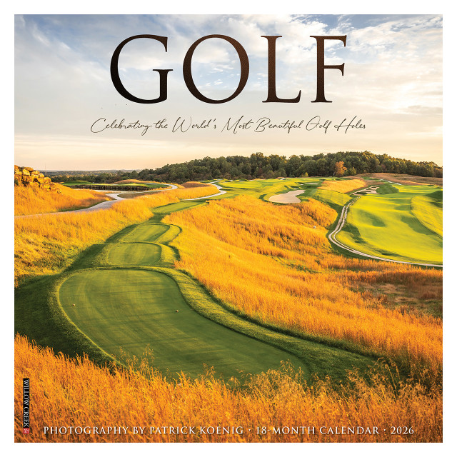Golf  (w/foil) 2026 Wall Calendar
