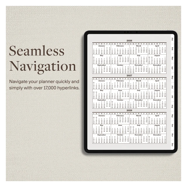 Digital Original Taupe Daily Planner