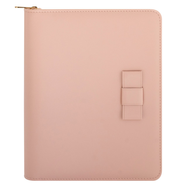 Margo Simulated Leather Zipper Binder