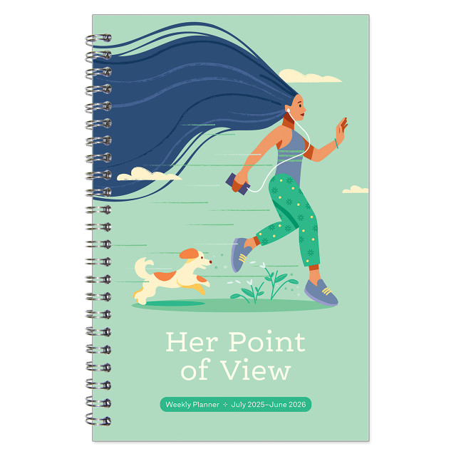 July 2025 Her Point of View Weekly Wire-bound Planner