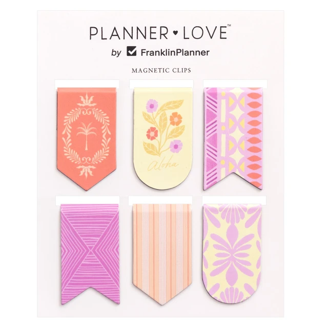 Golden Hour Planner Love Magnet Clips
