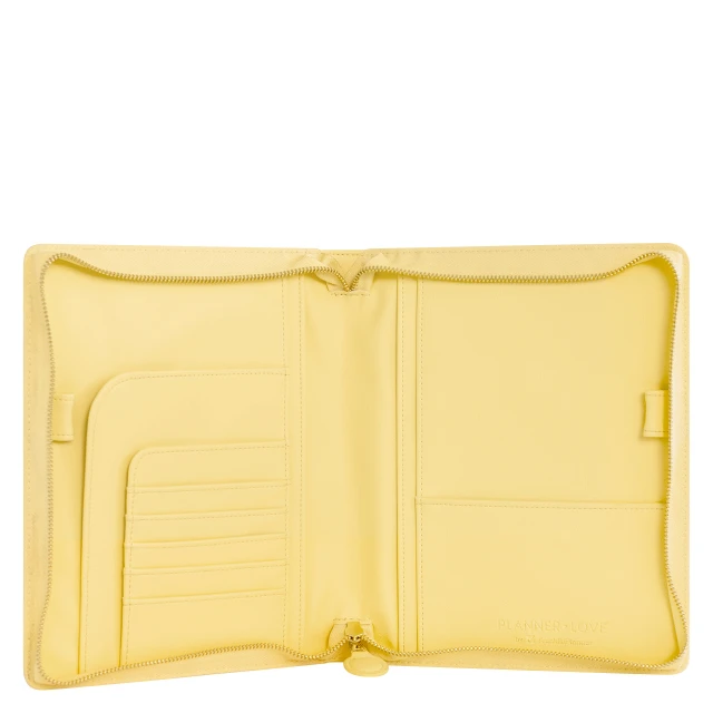 Golden Hour Planner Love Simulated Leather Zipper Wire-bound Cover