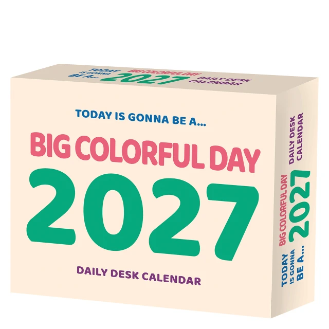 A Big Colorful Day 2027 Box Calendar