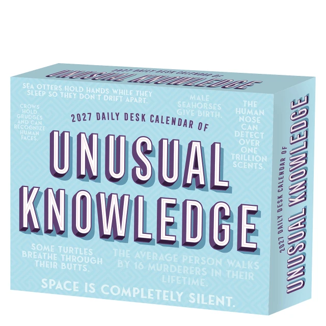 Daily Desk Calendar of Unusual Knowledge  2027 Box Calendar