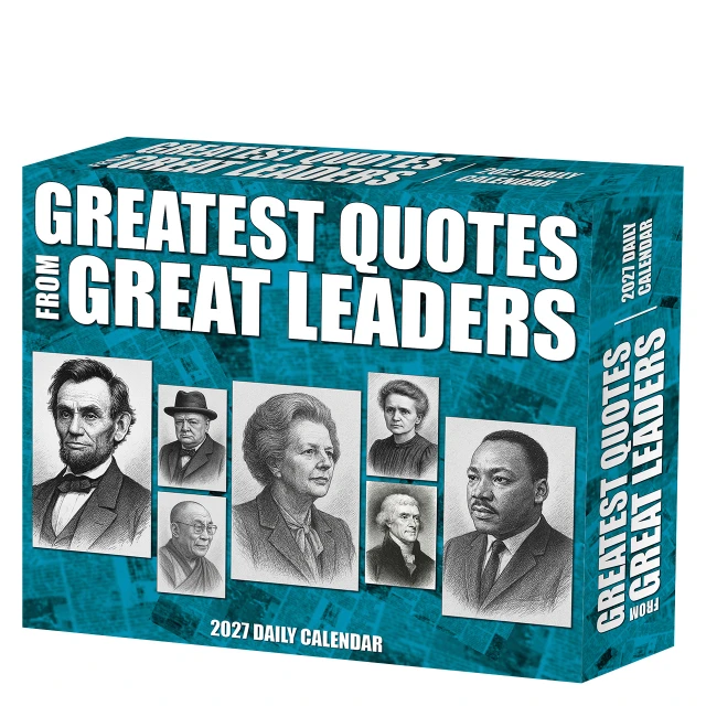 Greatest Quotes From Great Leaders 2027 Box Calendar