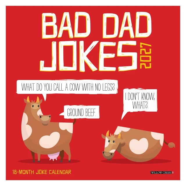 Bad Dad Jokes 2027 Mini Wall Calendar