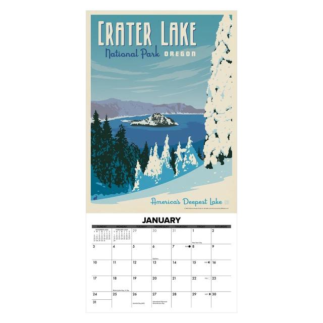 National Parks (ADG) 2027 Mini Wall Calendar