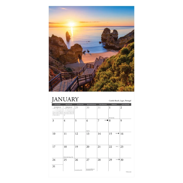 Sunsets 2027 Mini Wall Calendar