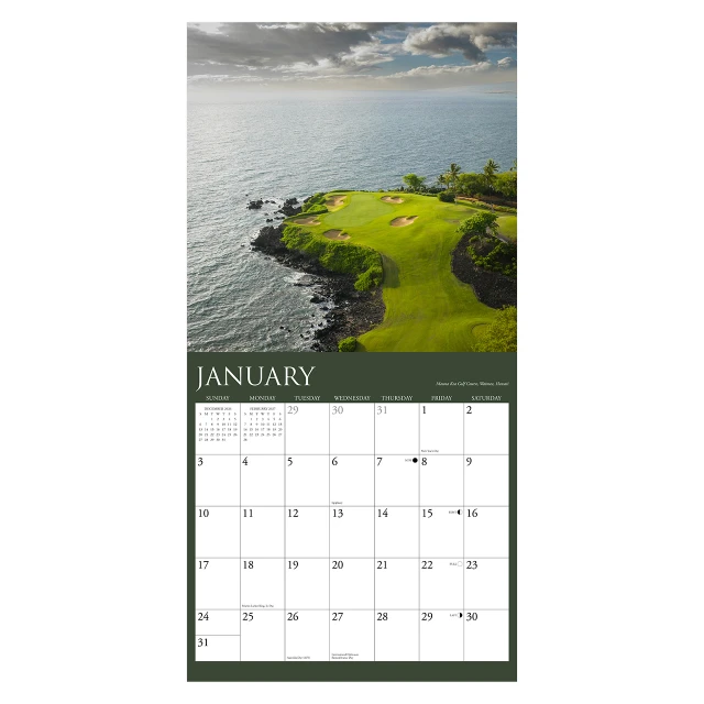 Golf  (w/foil) 2027 Wall Calendar