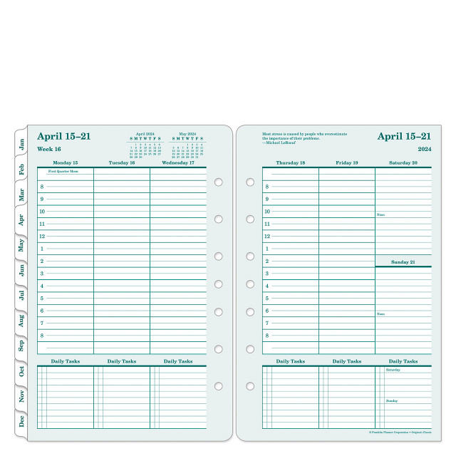 Planners - By Size - Pocket Planners - 3.5 x 6 - Franklin Planner