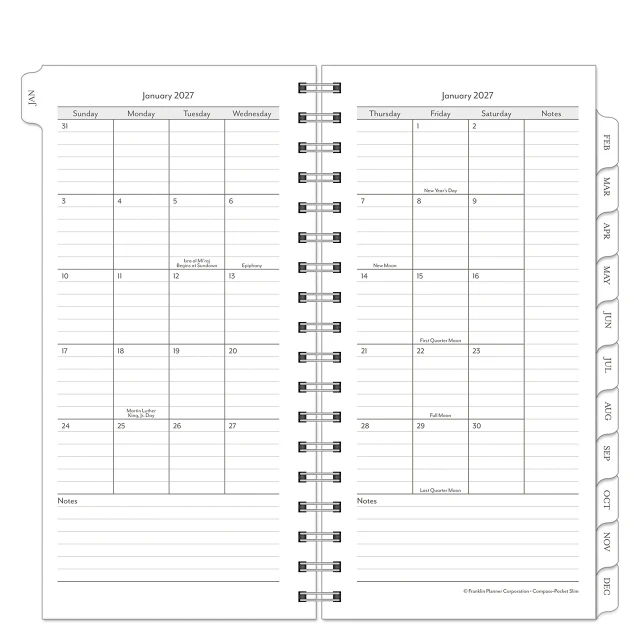 Pocket Planners - 3.5" x 6"