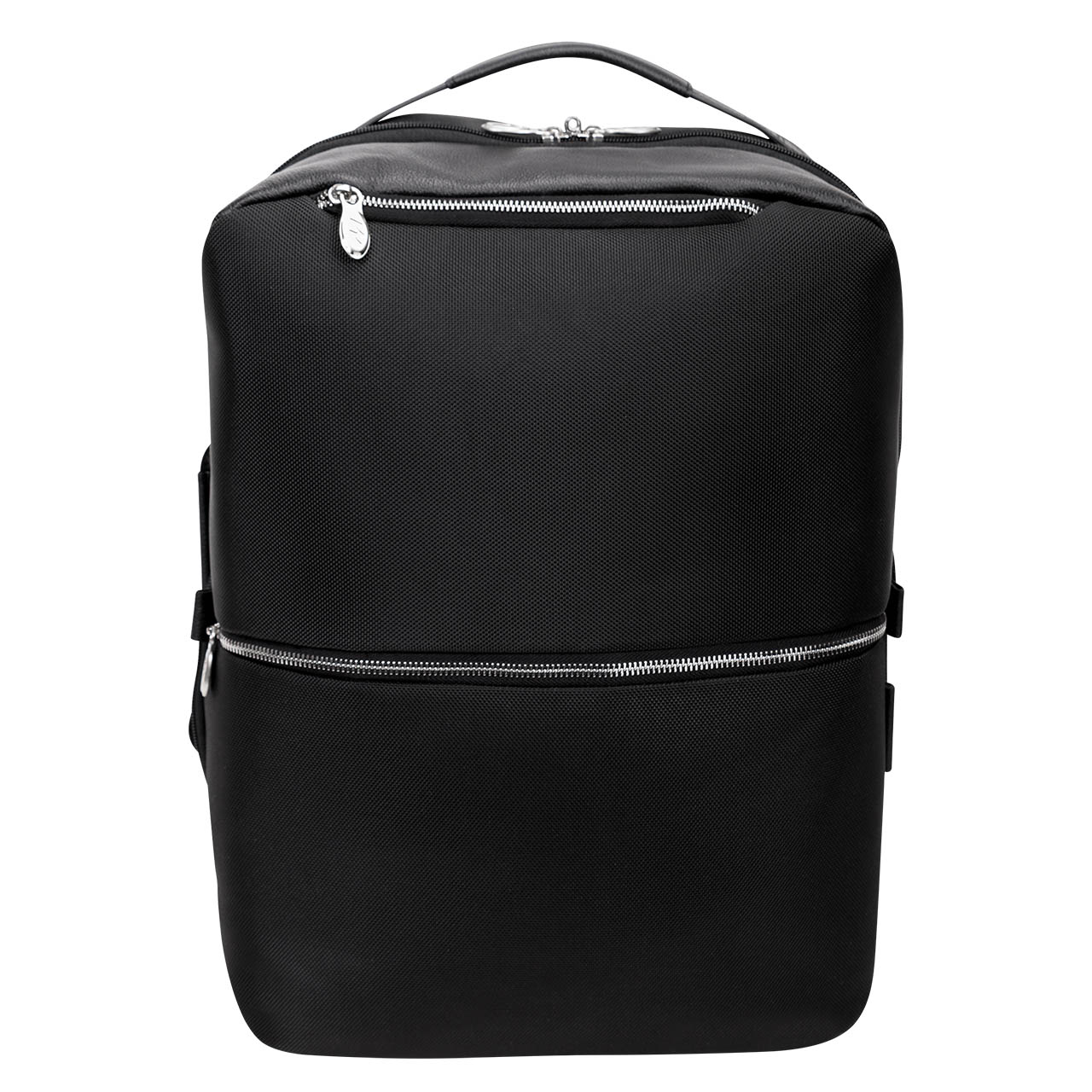 Franklin Covey Backpack Sling Bag Convertible Leather Pockets Organizer  Black
