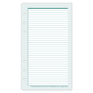 Original Lined Pages - Franklin Planner