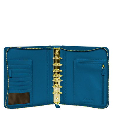 Kenzie Leather Zipper Binder