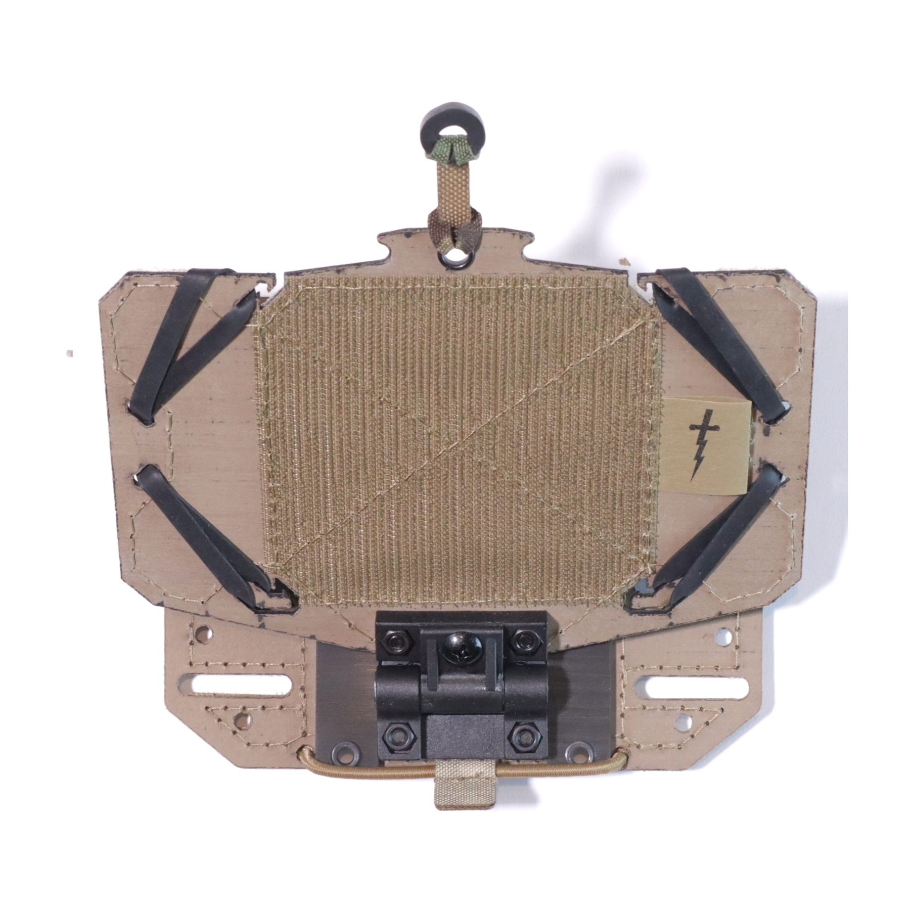 DBC SF Mount in stowed position inside pouch, slider retracted