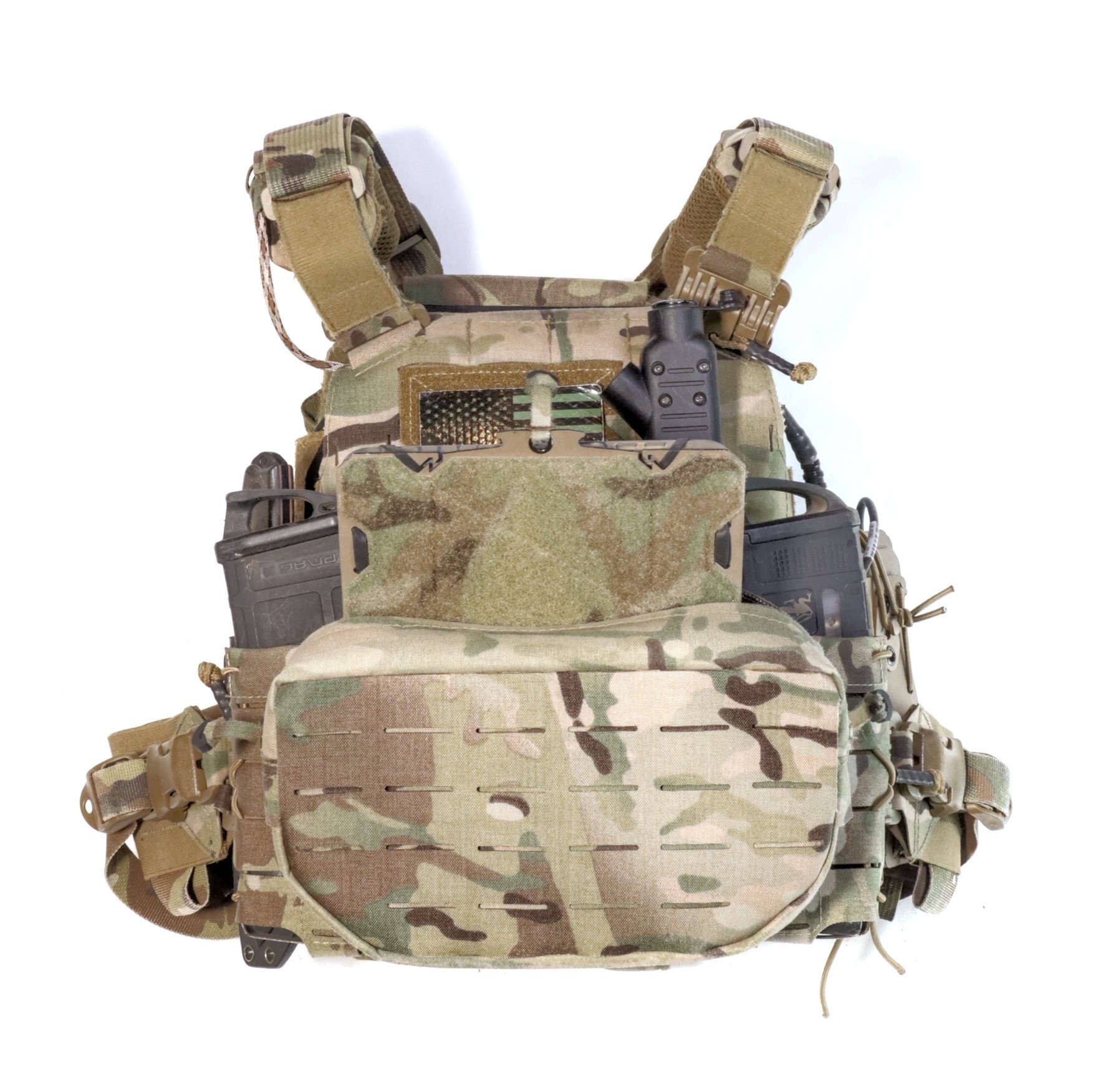 DBC Wildcard Pouch detail view showing XPAC construction and MOLLE interface