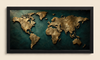 Golden World Map