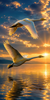 Flight Into Golden Light I
