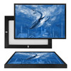 MINI69501 Blue Whale, Framed UV Poster Board
