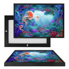 MINI50057 Jellyfish Coral Cave, Framed UV Poster Board