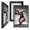 MINI14056 Rubix Cube Head, Framed UV Poster Board